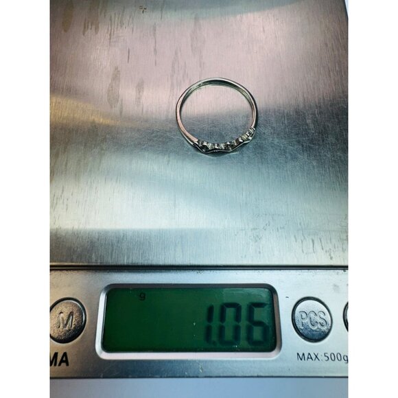 Vintage Estate Sterling Silver Twisted Design Thin Band Ring, Stackable, Sz 9.75 - Picture 10 of 10